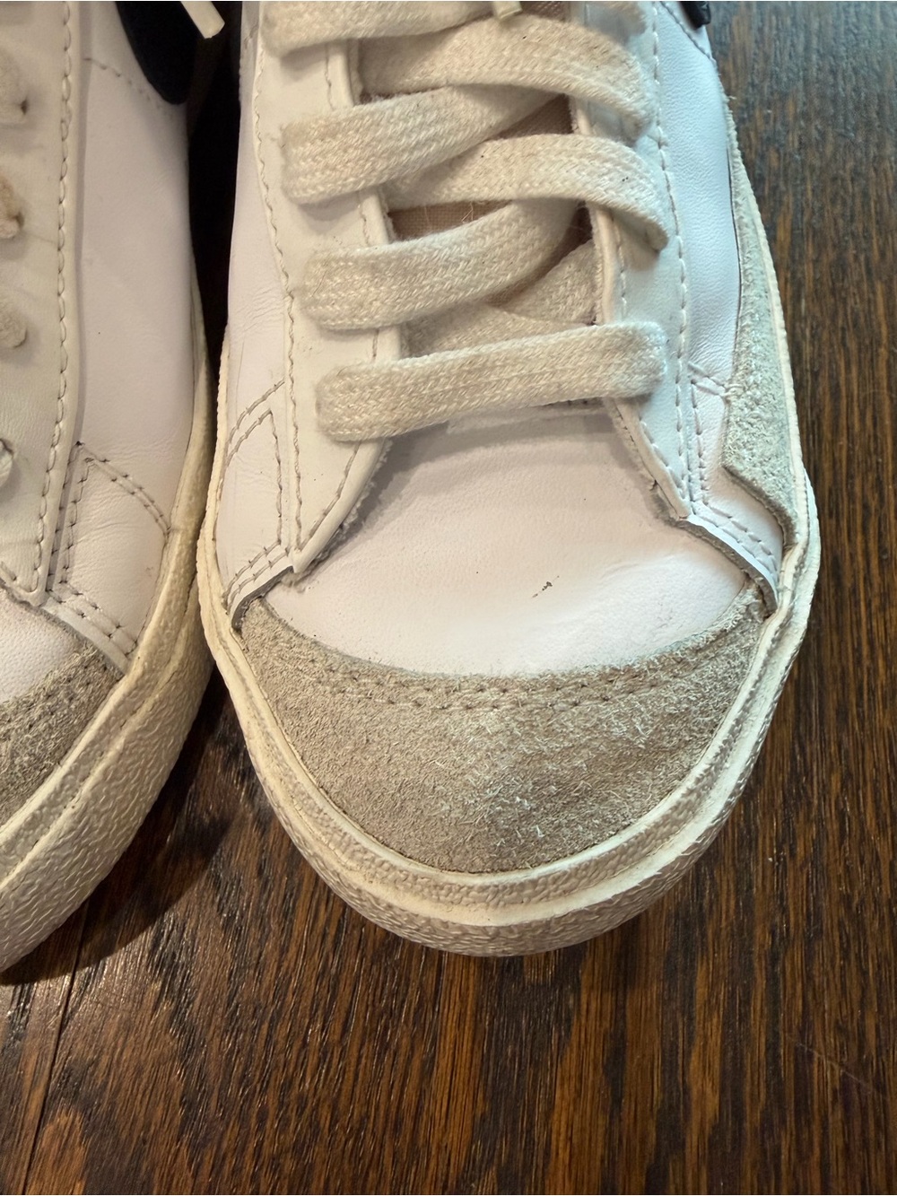 NIKE Blazer Mid ‘77 Vintage High Top White Leather Sneakers - Picture 5 of 9